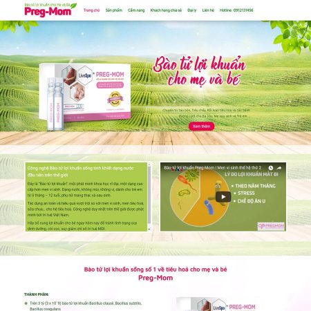 Theme wordpress Landing Pape thuốc