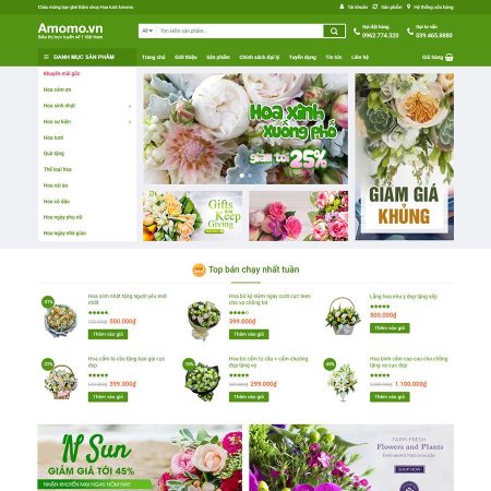 Theme wordpress bán hoa tươi