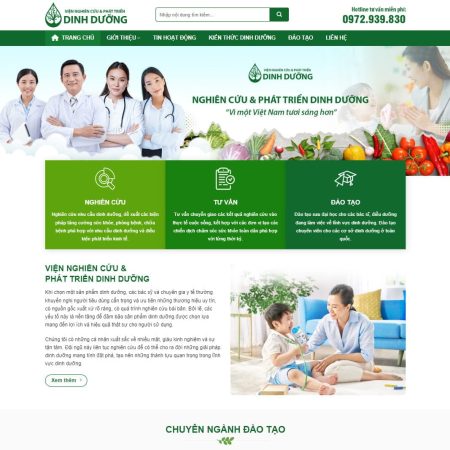 Theme wordpress giới thiệu 02 - giới thiệu viện nghiên cứu